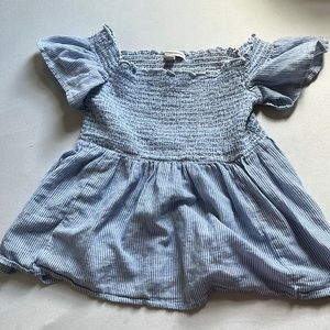 American Eagle Smocked Off the Shoulder Top